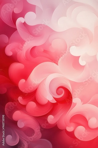 Abstract Pink and White Swirls