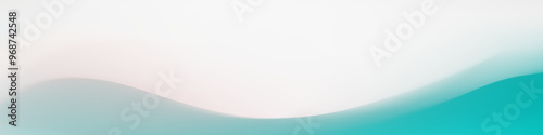 Serene and calming abstract banner with a flowing teal wave, perfect for website headers.