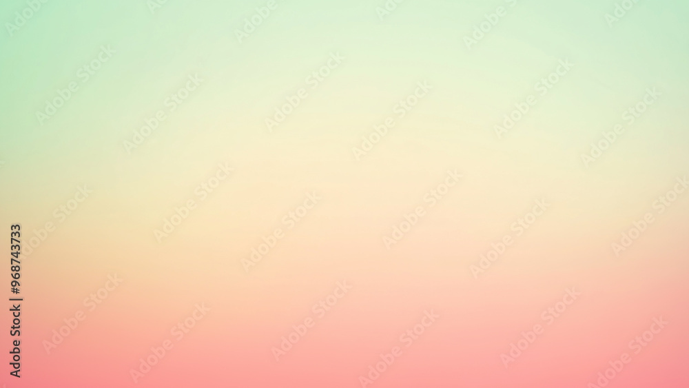Obraz premium Minimalist Design: Subtle Gradient Background in Light Green and Beige