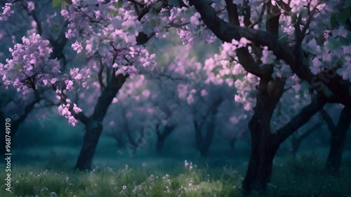 Enchanted Blossoms A Serene Orchard