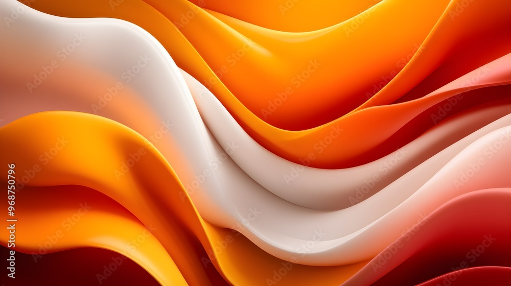 Abstract forms, smooth flowing shapes, warm soft hues, calm and tranquil composition Abstract forms, smooth flowing shapes, warm soft hues, calm and tranquil composition