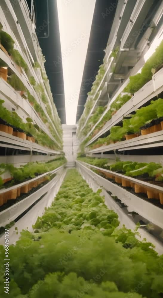 Present the future of vertical farming for urban food production. 素材庫影片 ...