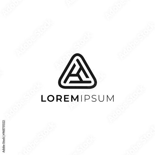 triangle group initials T initials vector design logo