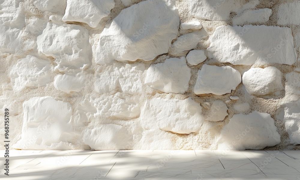 Clean white stone wall, bright sunlight, soft shadows, minimalist architectural setting, subtle textures, warm atmosphere, creative light-play, timeless simplicity, peaceful brightness Clean white stone wall, bright sunlight, soft shadows, minimalist architectural setting, subtle textures, warm atmosphere, creative light-play, timeless simplicity, peaceful brightness