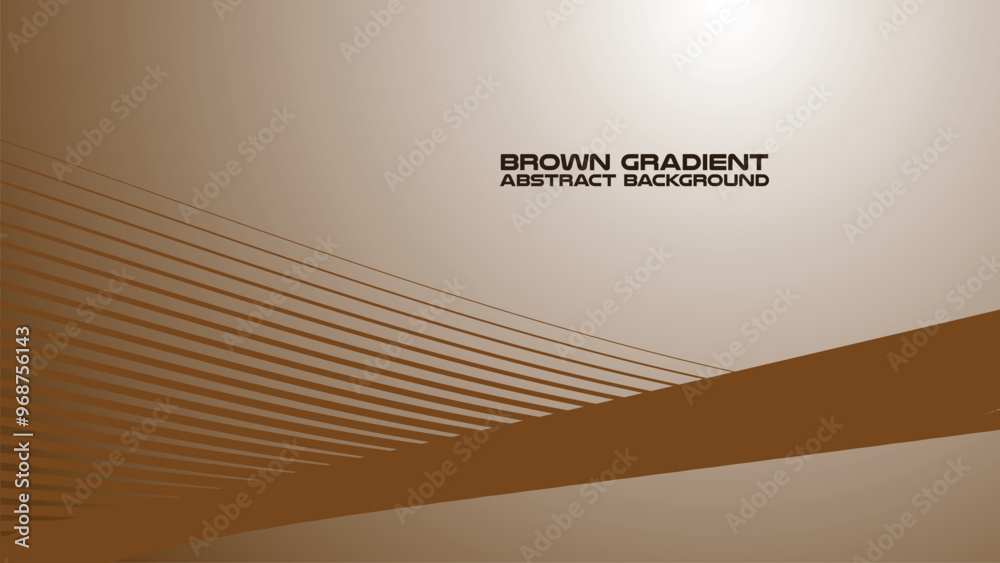 Obraz premium Brown gradient with curve line abstract background for backdrop or presentation