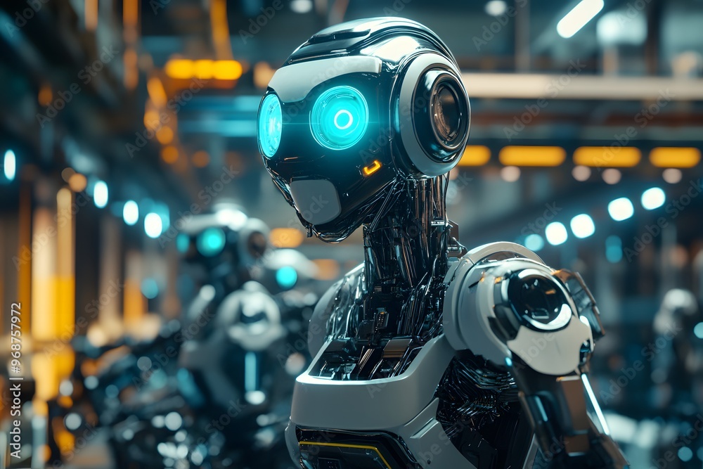 Robot in a Factory Setting Robot in a Factory Setting