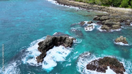 Nature’s Battle: Resilient Rocks and Ocean Waves