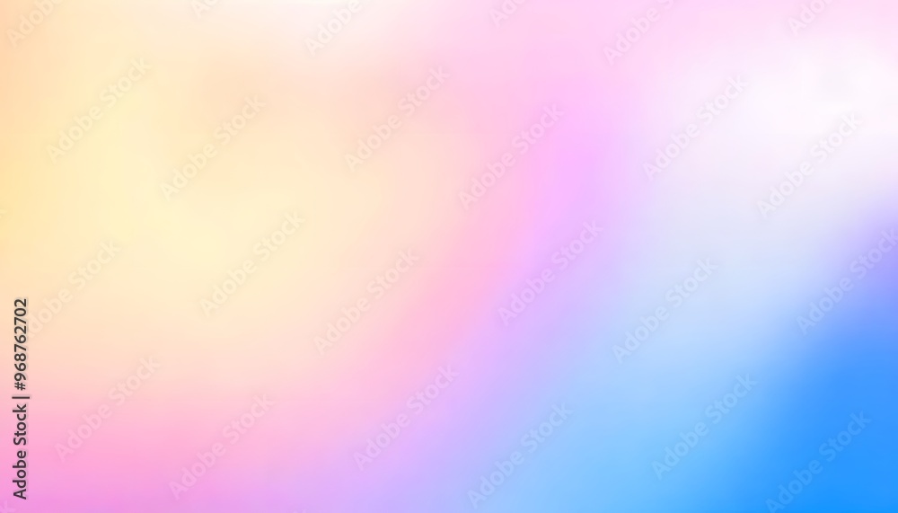 Obraz premium Minimalist blur background with a gentle yellow-to-pink gradient.