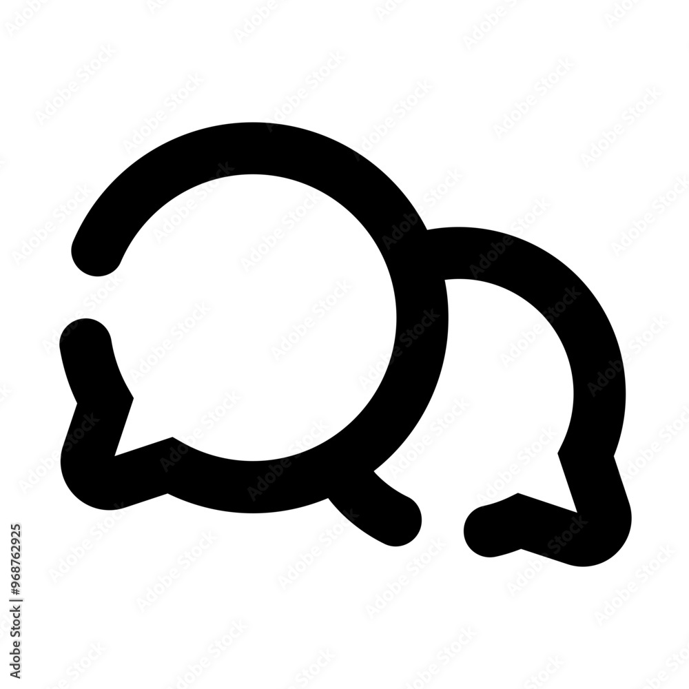 Discussion Icon Broken Line Style Discussion Icon Broken Line Style