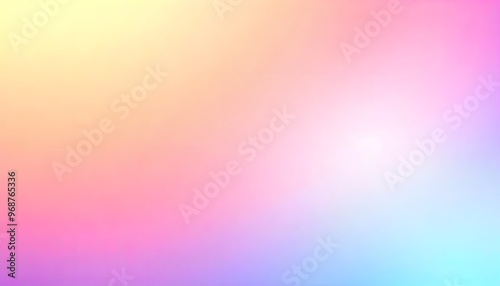 Gradient background with soft blended multicolour background. soft, blurred gradient transitioning from pink to blue.