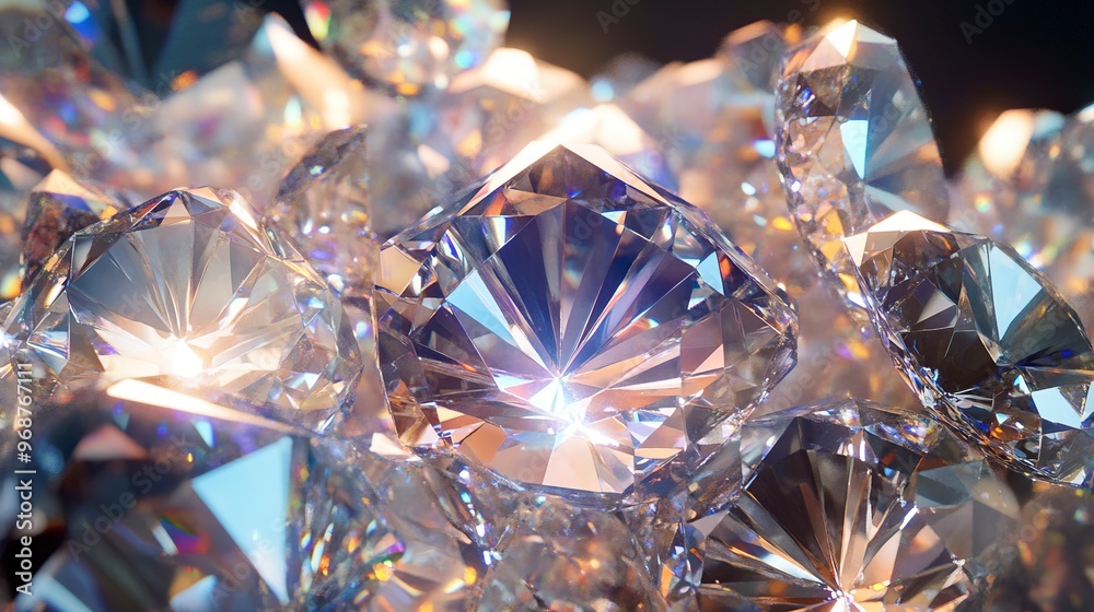 Background made of a bunch of diamonds. Background made of a bunch of diamonds.