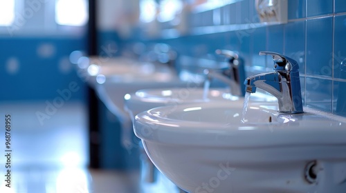Restrooms: Clean and well-maintained facilities featuring sinks, toilets, and baby-changing stations, conveniently located for easy access.
