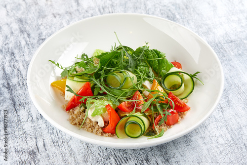 salad with quinoa and vegetables