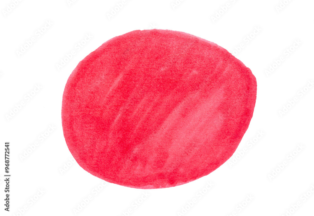 Red marker scribble round cut out design element Red marker scribble round cut out design element