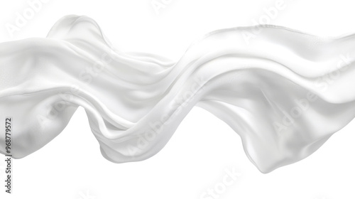 Soft white cloth are simple yet elegant for graphic design or wallpaper. photo