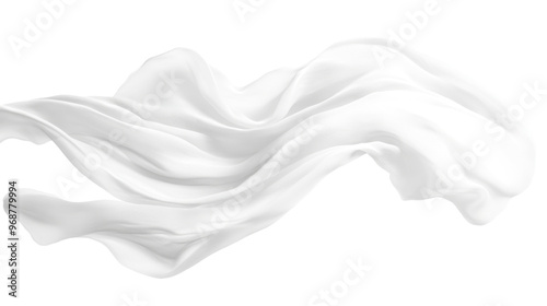 Soft white cloth are simple yet elegant for graphic design or wallpaper.