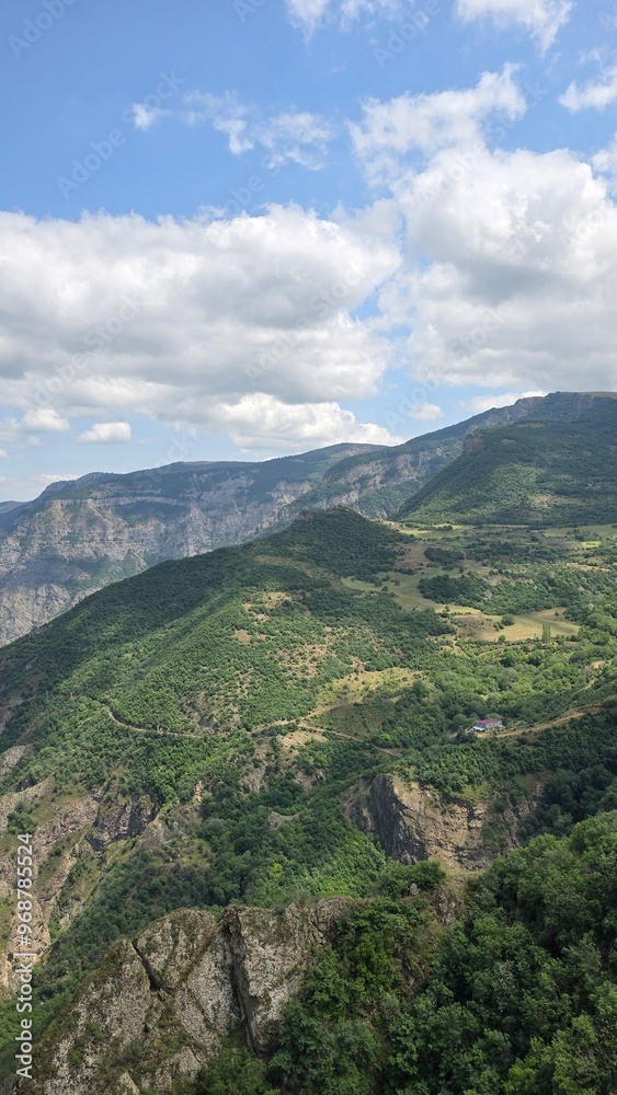 Fototapeta premium landscape with clouds and mountains