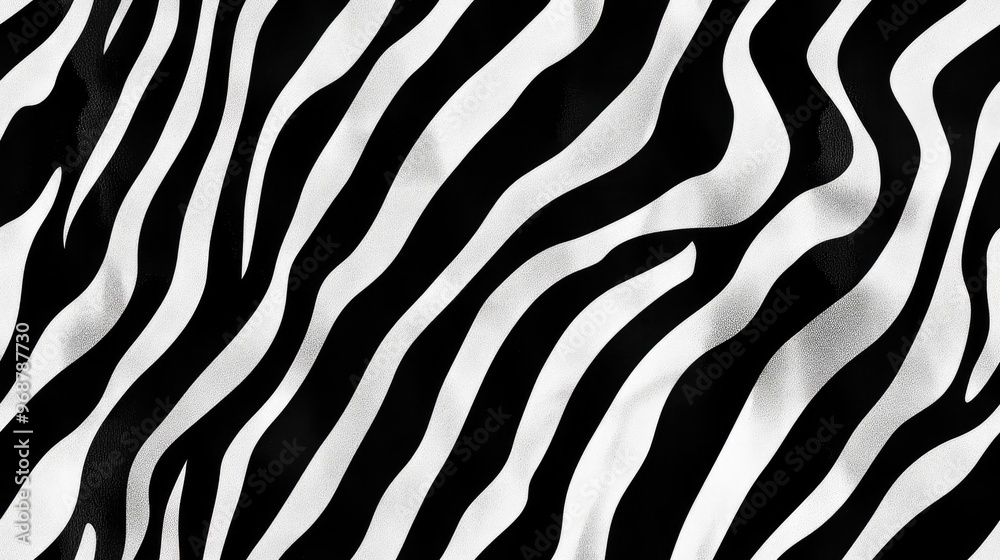 Zebra pattern texture featuring seamless black and white stripes in a design suitable for wallpaper and print Zebra pattern texture featuring seamless black and white stripes in a design suitable for wallpaper and print