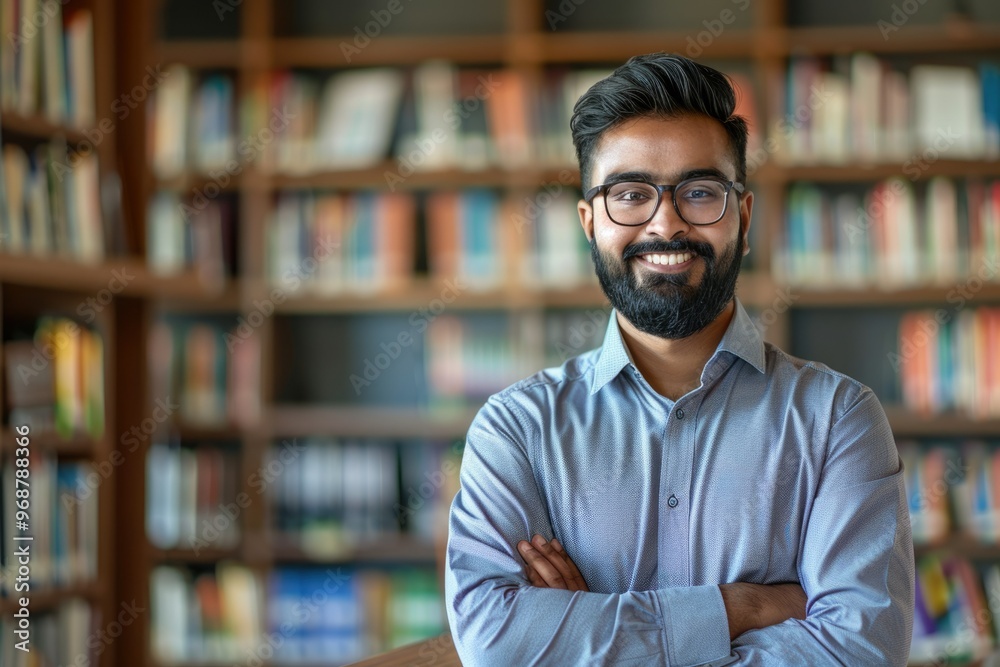 Successful Indian businessman student and small business owner. Successful Indian businessman student and small business owner.