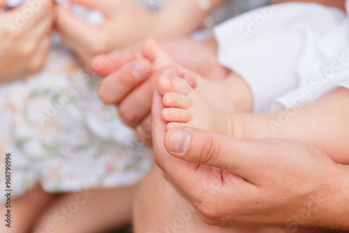 small children's legs, legs of newborn babies