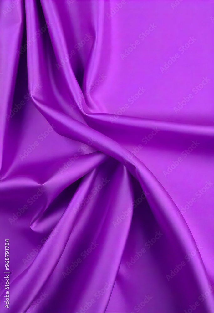 Obraz premium Smooth flowing purple satin fabric with soft wavy. flowing purple satin with soft folds and highlights.