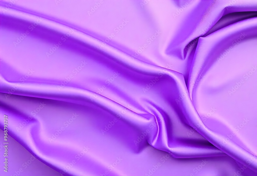 Obraz premium Smooth flowing purple satin fabric with soft wavy. flowing purple satin with soft folds and highlights.