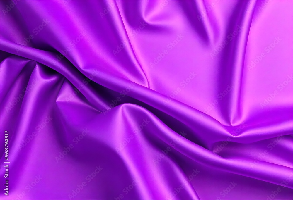 Obraz premium Smooth flowing purple satin fabric with soft wavy. flowing purple satin with soft folds and highlights.
