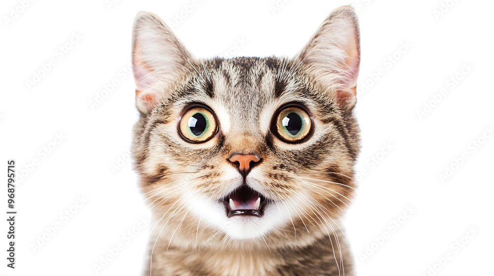 Fototapeta premium portrait of a cat isolated