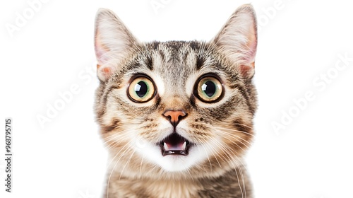 portrait of a cat isolated