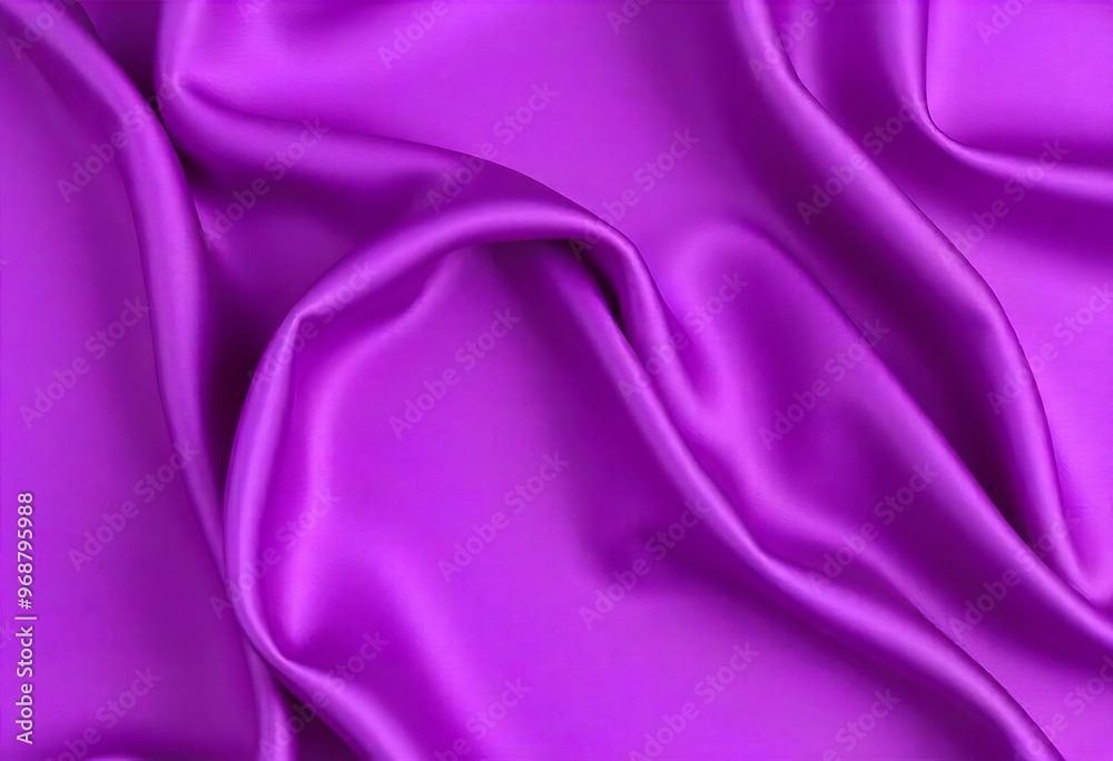 Obraz premium Smooth flowing purple satin fabric with soft wavy. flowing purple satin with soft folds and highlights.