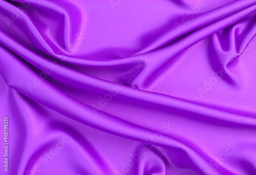 Smooth flowing purple satin fabric with soft wavy. flowing purple satin with soft folds and highlights.