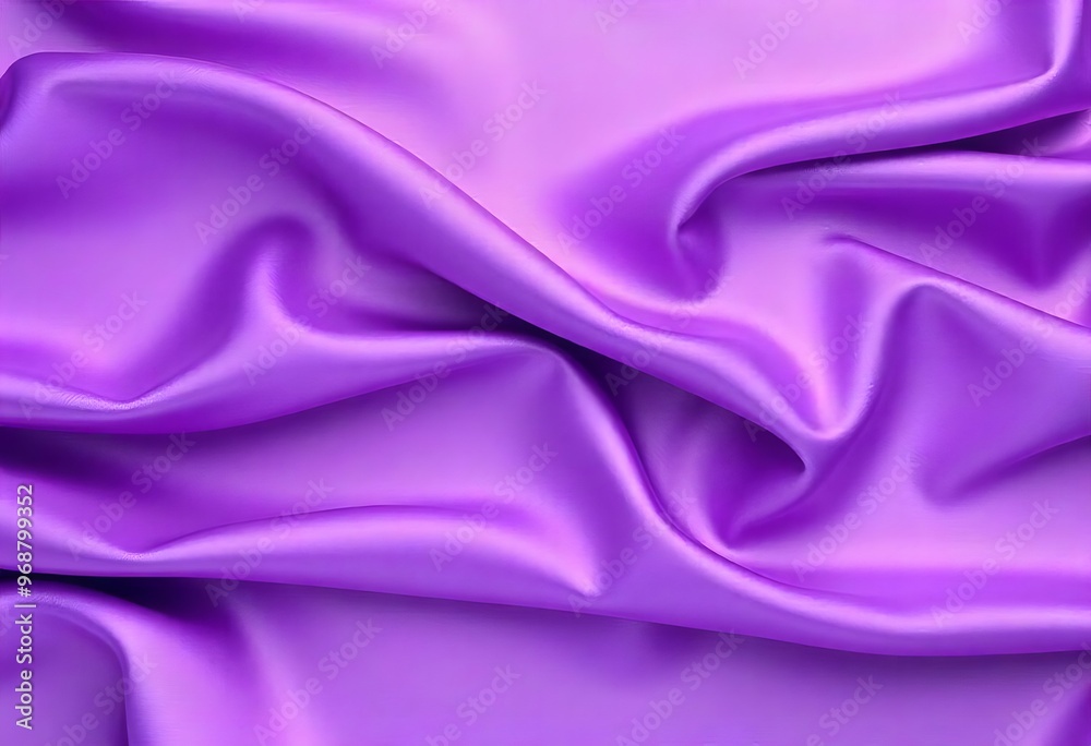 Obraz premium Smooth flowing purple satin fabric with soft wavy. flowing purple satin with soft folds and highlights.