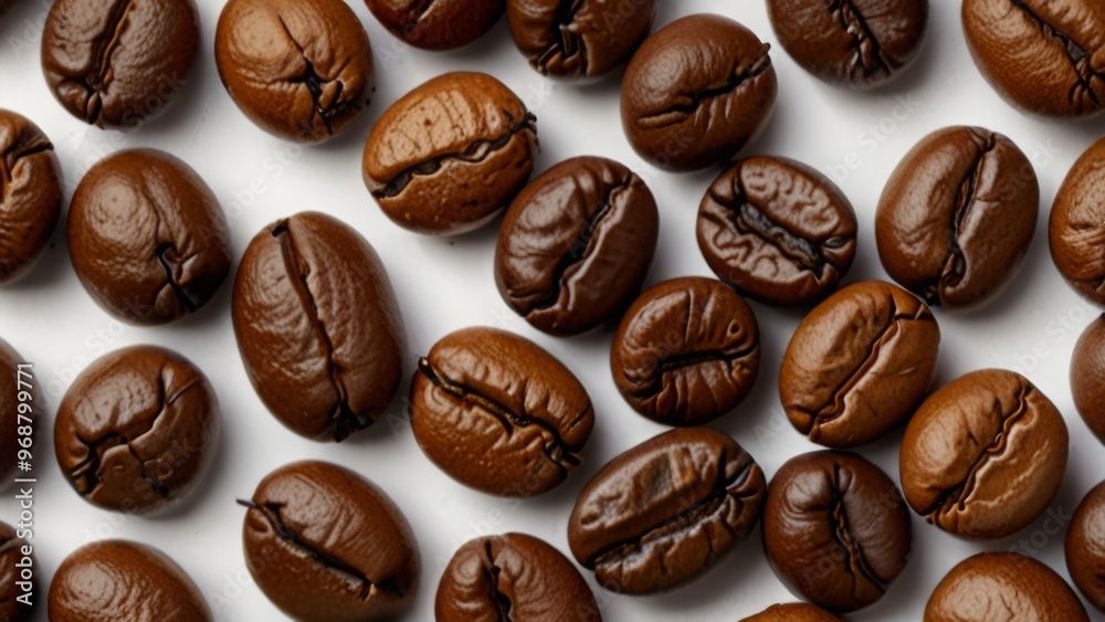 coffee beans on a white background
