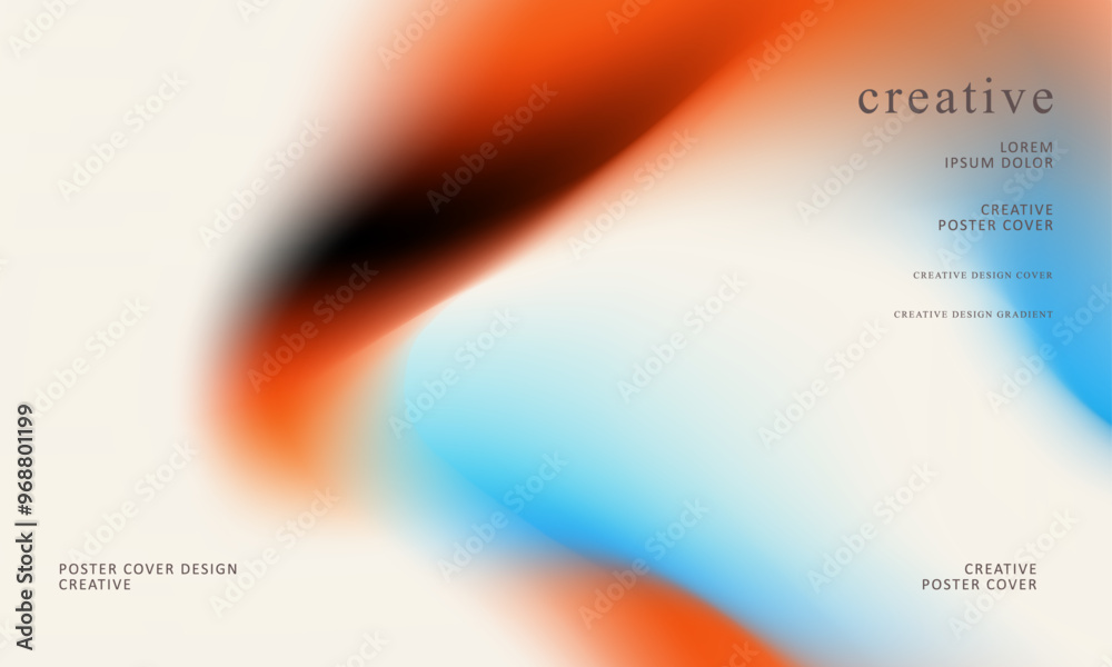 Obraz premium Trendy gradient mesh abstract design background.