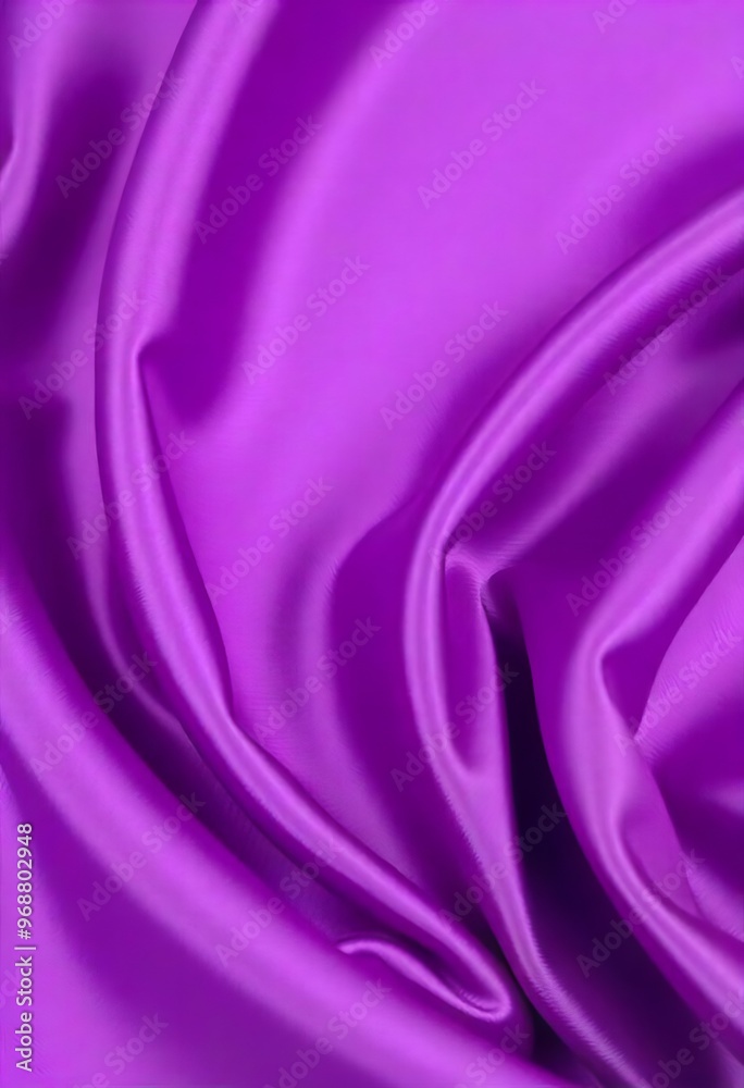 Obraz premium Smooth flowing purple satin fabric with soft wavy. flowing purple satin with soft folds and highlights.