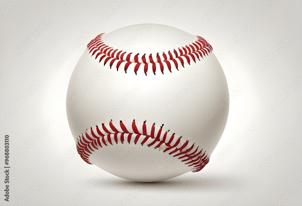 A baseball with red stitching and white stripes and with backgrounds A baseball with red stitching and white stripes and with backgrounds