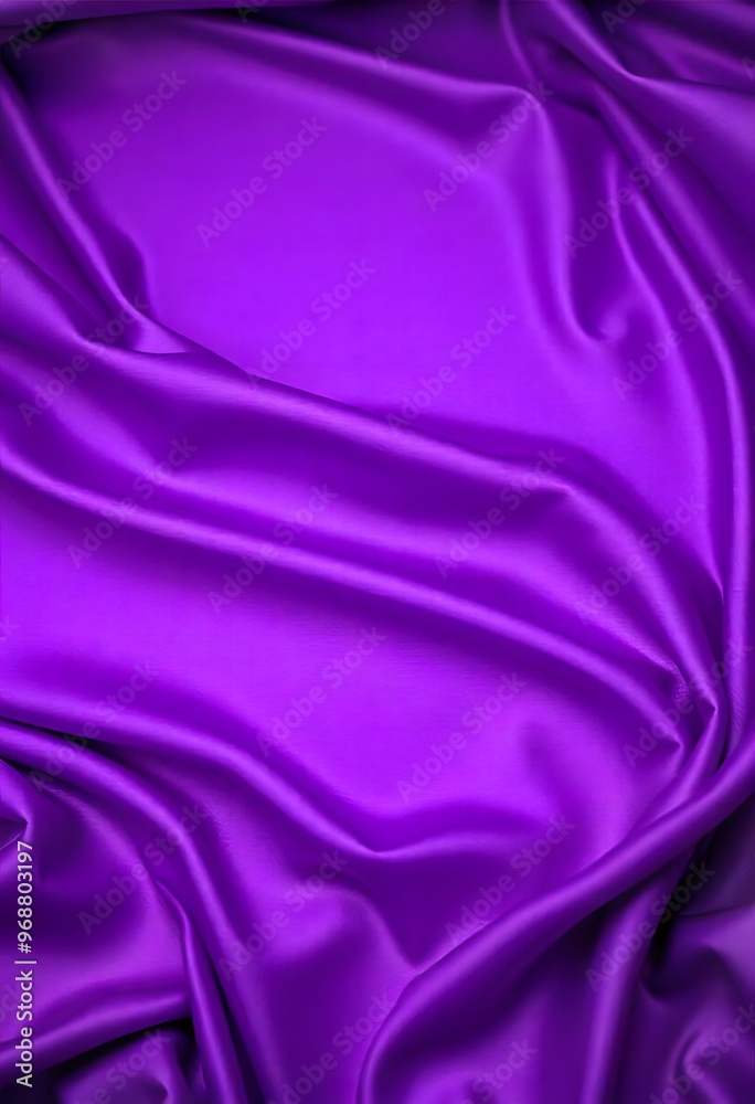 Obraz premium Smooth flowing purple satin fabric with soft wavy. flowing purple satin with soft folds and highlights.