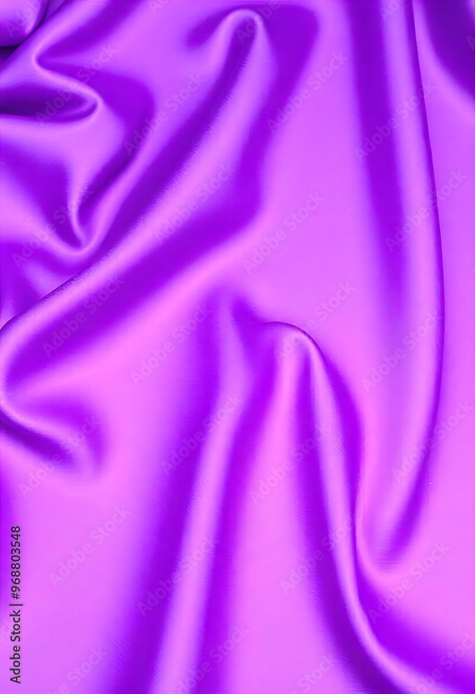 Obraz premium Smooth flowing purple satin fabric with soft wavy. flowing purple satin with soft folds and highlights.