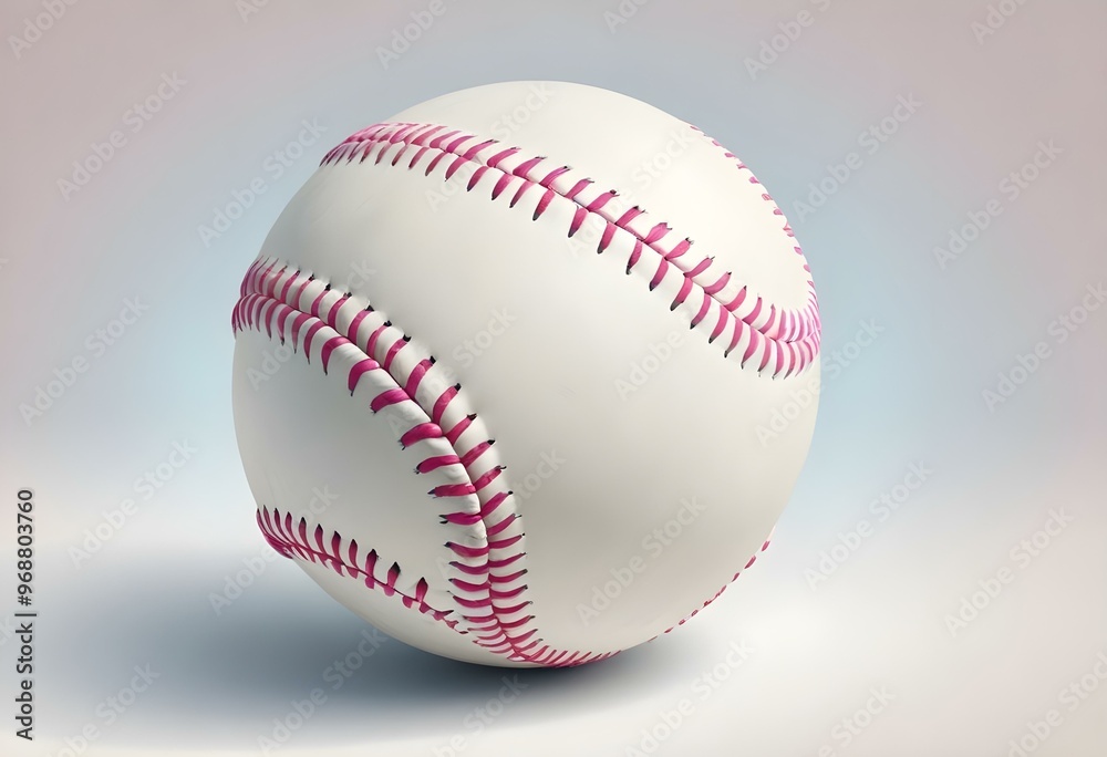 A baseball with red stitching and white stripes and with backgrounds A baseball with red stitching and white stripes and with backgrounds