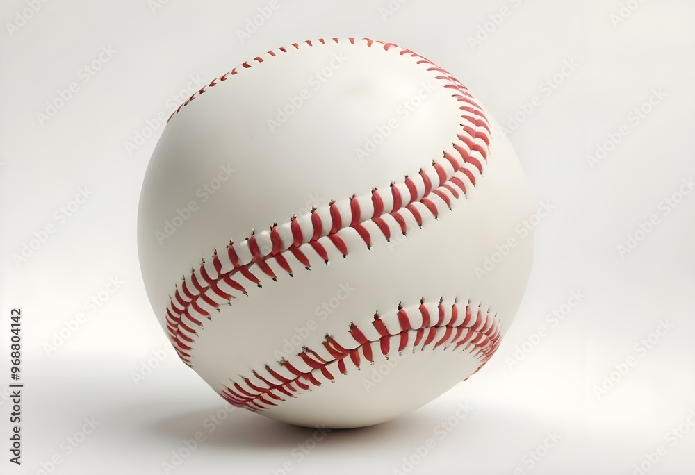 A baseball with red stitching and white stripes and with backgrounds A baseball with red stitching and white stripes and with backgrounds