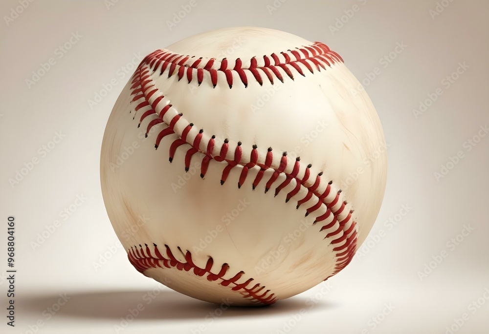 A baseball with red stitching and white stripes and with backgrounds A baseball with red stitching and white stripes and with backgrounds