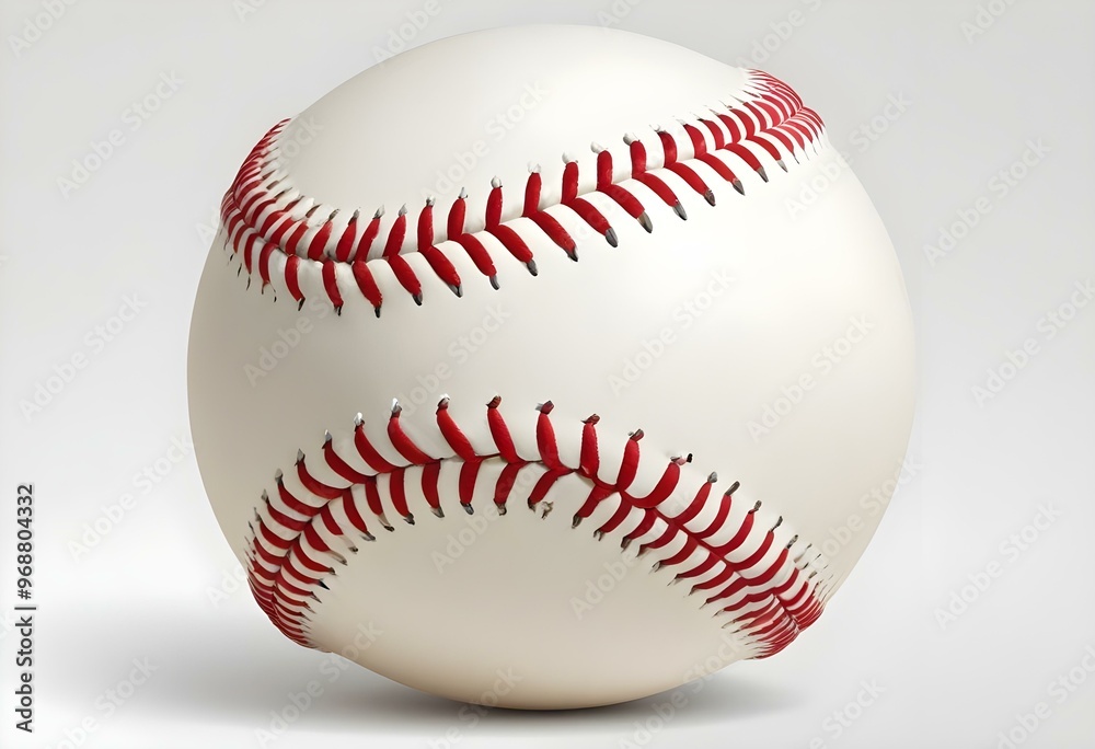 A baseball with red stitching and white stripes and with backgrounds A baseball with red stitching and white stripes and with backgrounds