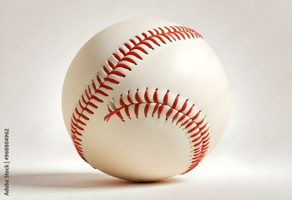 A baseball with red stitching and white stripes and with backgrounds A baseball with red stitching and white stripes and with backgrounds