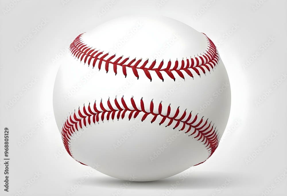 A baseball with red stitching and white stripes and with backgrounds A baseball with red stitching and white stripes and with backgrounds