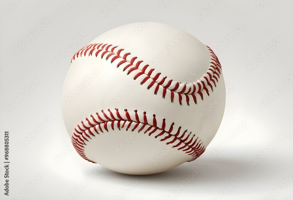 A baseball with red stitching and white stripes and with backgrounds A baseball with red stitching and white stripes and with backgrounds