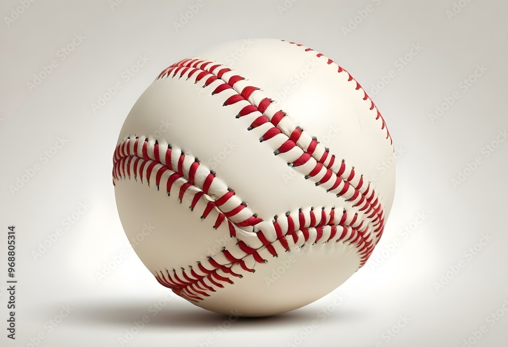 A baseball with red stitching and white stripes and with backgrounds A baseball with red stitching and white stripes and with backgrounds