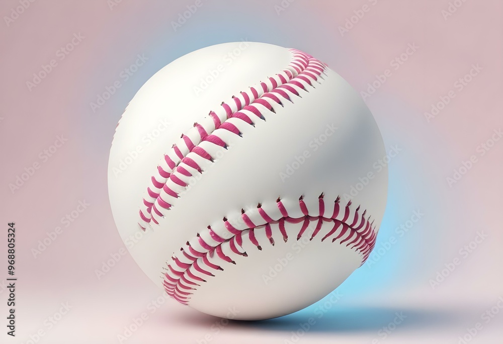 A baseball with red stitching and white stripes and with backgrounds A baseball with red stitching and white stripes and with backgrounds