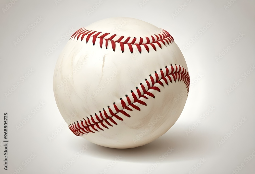 A baseball with red stitching and white stripes and with backgrounds A baseball with red stitching and white stripes and with backgrounds