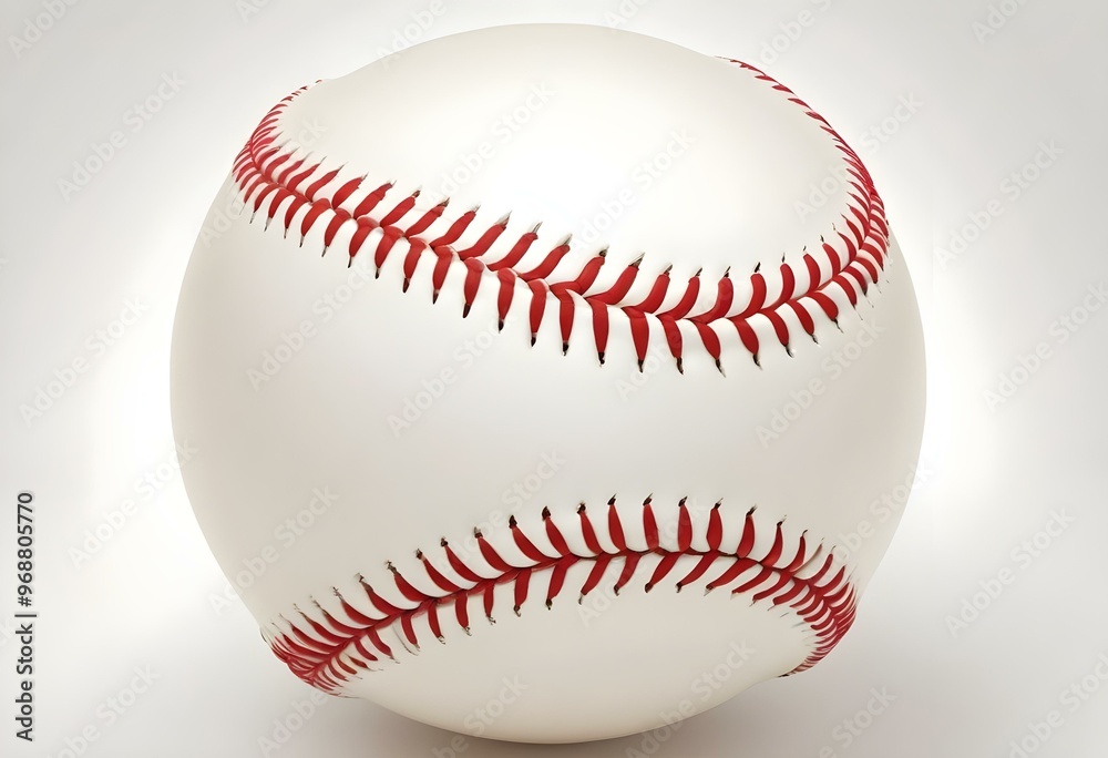 A baseball with red stitching and white stripes and with backgrounds A baseball with red stitching and white stripes and with backgrounds