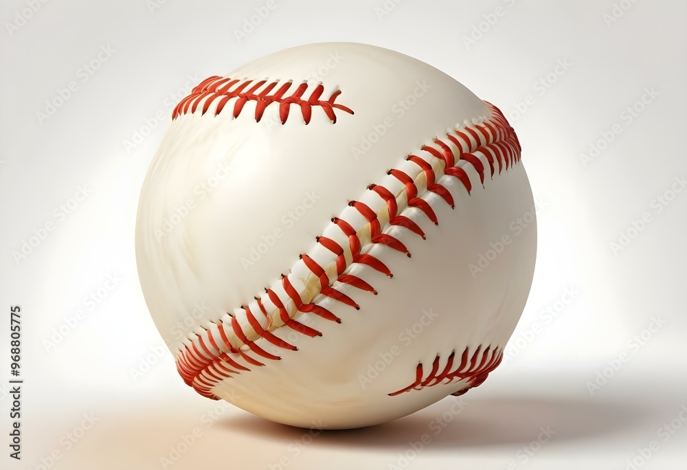 A baseball with red stitching and white stripes and with backgrounds A baseball with red stitching and white stripes and with backgrounds